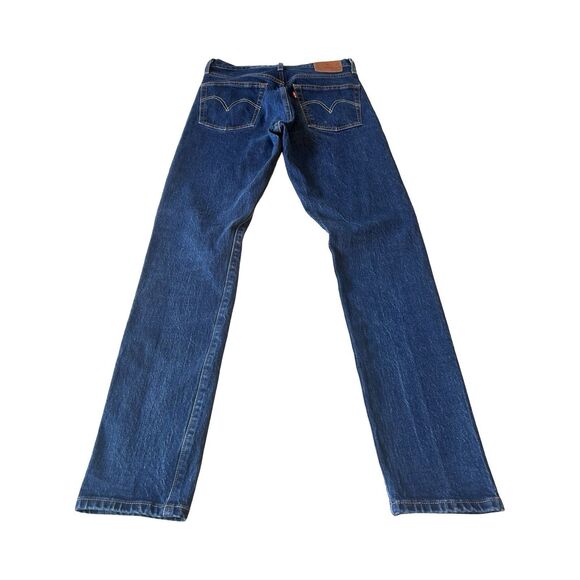 Levi's‎ Premium 501 S Skinny Button Fly Women's 27 Dark Wash Denim Jeans - Picture 7 of 7